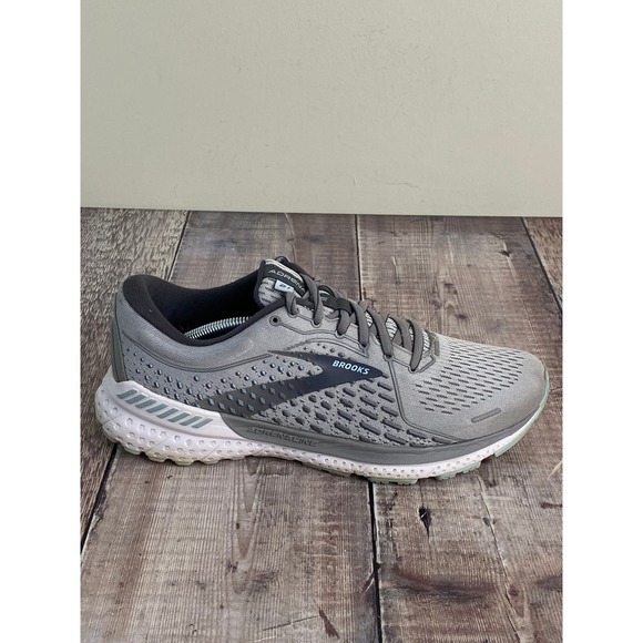 Brooks Womens Adrenaline GTS 21 1203291D061 Gray Sneakers Sz 9.5D Missng Insoles - Picture 11 of 12